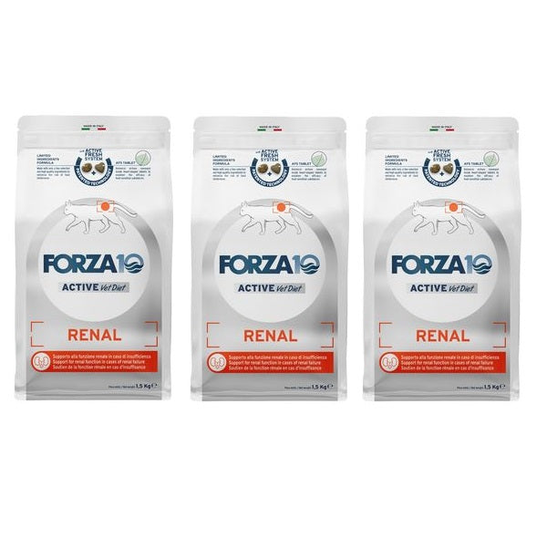3x1,5kg Forza10 Renal Active Feline - Gatti con Problemi Renali 3x1,5kg Forza10 Renal Active Feline - Gatti con Problemi Renali
